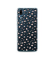Leopar Tasarımlı Süper Şeffaf Silikon Telefon Kılıfı Huawei P20   