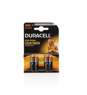 Duracell AAA İnce Pil 4'lü