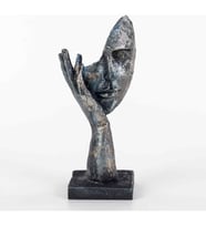 Duymadım Figürlü Mask Biblo Mavi