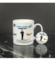 Muhasebeci Kupa Bardak ve Anahtarlık Set 001