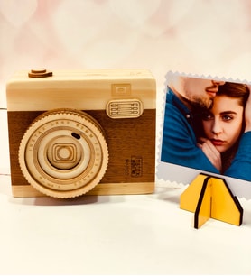 Kişiye Özel Pola Cart Fotoğraflı Polaroid Fotoğraf Makinesi Müzik Kutusu