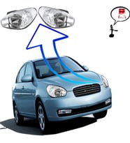 HYUNDAİ ACCENT ERA SAĞ+SOL ÖN FAR ŞEFFAF SİNYALLİ 2009--2011