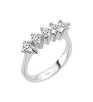Sirius E Renk 0,74 Karat Pırlanta 5 Taş Yüzük 0717R0194