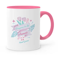 BK Gift Kişiye Özel Dünyanın En İyi Annesi Pembe Kupa Bardak  12