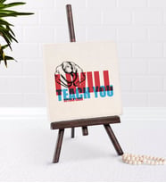 BK Gift Kişiye Özel İngilizce Öğretmeni Şovaleli Doğal Taş-11 (Beyaz)