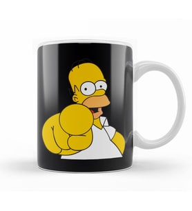 Homer   Simpson Kupa Bardak Porselen