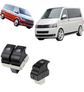 TRANSPORTER T5 - T6 CAM DÜĞMESİ SETİ 2003--2016 GARANTİLİ OEM
