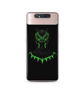 Black Panter Tasarım Süper Şeffaf Silikon Telefon Kılıfı Samsung A80