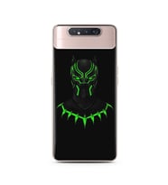 Black Panter Tasarım Süper Şeffaf Silikon Telefon Kılıfı Samsung A80