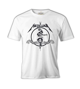 Metallica - Death Magnetic Beyaz Erkek Tshirt