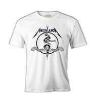 Metallica - Death Magnetic Beyaz Erkek Tshirt