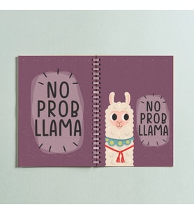Lama No ProbLama Tasarım Spiralli A5 96 Yaprak Çizgisiz Defter PYTKDT0262