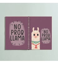 Lama No ProbLama Tasarım Spiralli A5 96 Yaprak Çizgisiz Defter PYTKDT0262