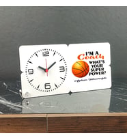 Coach Ahşap Masa Saati