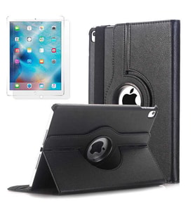 Apple iPad 9.7 2017 Zore Dönebilen Standlı Tablet Kılıfı (Siyah)