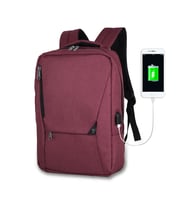 My Valice Smart Bag ACTİVE Usb Şarj Girişli Slim Notebook Sırt Çantası (Bordo)