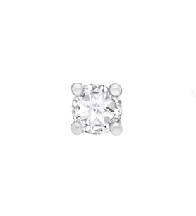Sirius Beyaz Topaz Erkek Küpesi 0723E0042
