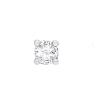 Sirius Beyaz Topaz Erkek Küpesi 0723E0042