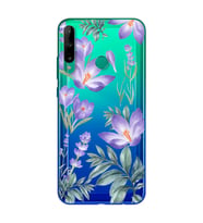 Kış Çiçeği Tasarımlı Süper Şeffaf Silikon Telefon Kılıfı Huawei P40 Lite E