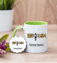 Radyolog Yeşil Kupa Bardak Ve Anahtarlık Set