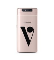 Samsung A80 Harf Tasarımlı Telefon Kılıfı V-Harfi 