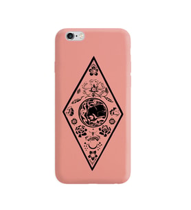 Iphone 6 Çizgi Tasarımlı Pudra Lansman Telefon Kılıfı