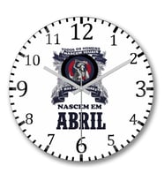 Nascem em Abril Duvar Saati Bombeli Gercek Cam