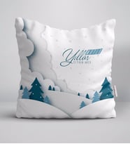 BK Gift Kişiye Özel İsimli Yılbaşı Mutlu Yıllar Yastık-26 (Beyaz)