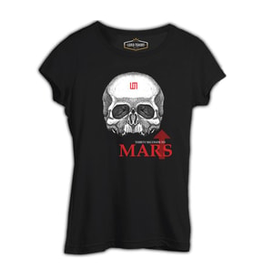 30 Seconds to Mars Siyah Kadın Tshirt