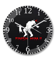Finish Hım Duvar Saati Bombeli Gercek Cam
