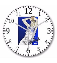 Nowitzk 41 Duvar Saati Bombeli Gercek Cam