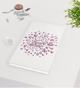 BK Gift Kişiye Özel Sevgililer Günü Beyaz Defter-27