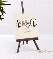 BK Gift Kişiye Özel Satranç Öğretmeni Şovaleli Doğal Taş (Beyaz)
