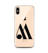 Iphone Xs Harf Tasarımlı Telefon Kılıfı M-Harfi 