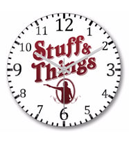 Stuff  Things Duvar Saati Bombeli Gercek Cam
