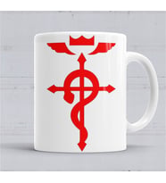 Full Metal Alchemist Flamel Sembol BKupa Bardak Porselen