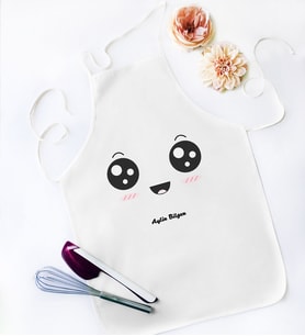 BK Gift Kişiye Özel Beyaz Mutfak Önlüğü  11