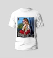 Fotoğraf ve Yazı Baskılı Çocuklar İçin Bisiklet Yaka T-Shirt