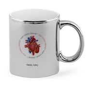BK Gift Kişiye Özel Mesleki Kalp Damar Cerrahi Krom Kupa Bardak  5