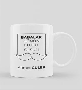 Babalar Gününe Özel Kişiye Özel Kupa