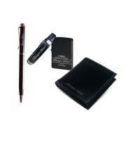 Kişiye Özel Cüzdan Kalem Bileklik Çakmak Set