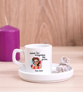 Övmeyeceksen Hiç Yazma Concept Türk Kahvesi Fincanı