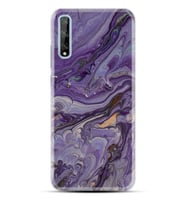 Kılıfland Huawei P Smart S Kılıf Silikon Resimli Kapak Abstract Purple Stok 1070