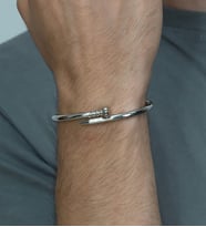 Unisex Erkek Bayan Çivi Bileklik ccb01  (Beyaz)
