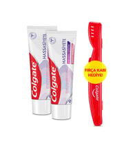 Colgate Hassasiyete Pro Çözüm Onarım ve Önleme Diş Macunu 75 ml x 2 Adet + Fırça Kabı Hediye