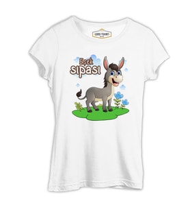 Aile - Eşek Sıpası Beyaz Kadın Tshirt