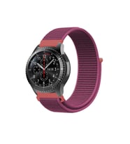 BİPOWER Samsung Watch 22mm KRD3 Hasır Kordon (Fuşya)