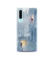 Serenat Tasarımlı Süper Şeffaf Silikon Telefon Kılıfı Huawei P30  