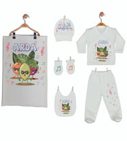 Pia Baby Gl 1903-07 İsme Özel Battaniye Zıbın Set