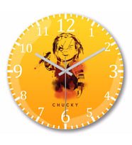 Childs Play  Chucky Duvar Saati Bombeli Gercek Cam